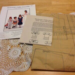 Vintage pattern girl's dress and jumpsuit, Angel Wears